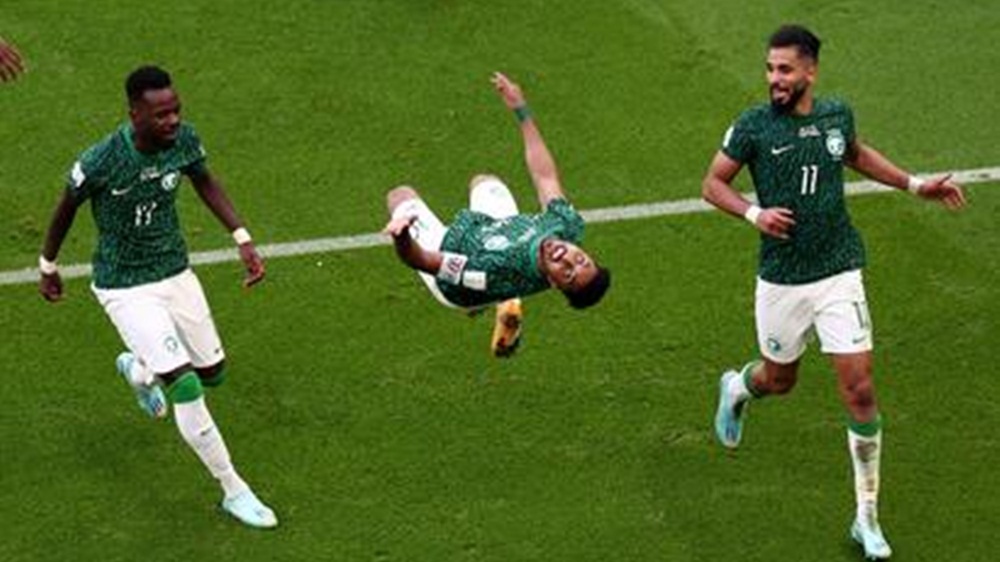 سعودی عرب کی طرف سے صالح الشیری اورسالم الداوسری نے ایک ایک گول کیا۔فائل فوٹو