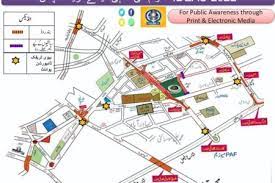 ٹریفک روٹ پلان جاری